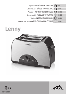 Bedienungsanleitung Eta Lenny 2166 90000 Toaster