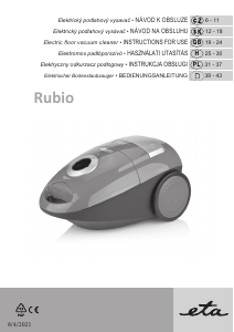 Bruksanvisning Eta Rubio 0491 90010 Dammsugare