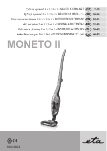 Manuál Eta Moneto II 7453 90000 Vysavač