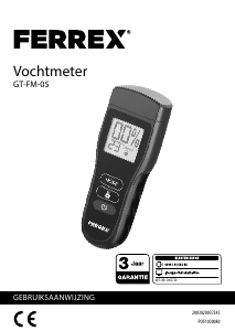 Handleiding Ferrex GT-FM-05 Vochtmeter