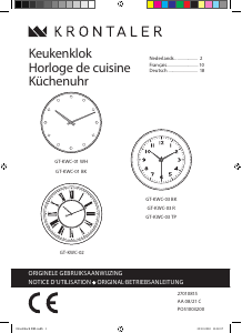 Bedienungsanleitung Krontaler GT-KWC-01 BK Uhr