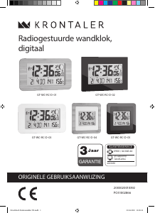 Handleiding Krontaler GT-WC-RC-D-03 Klok