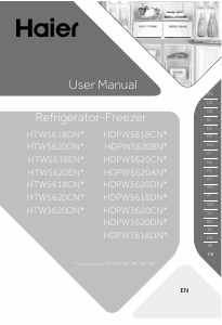 Bruksanvisning Haier HTW5620ENMP Kyl-frys