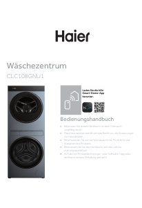 Bedienungsanleitung Haier CLC108GNU1 Waschtrockner