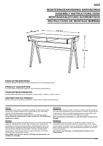 Bruksanvisning Unbranded Strada Skrivbord