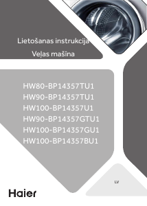 Rokasgrāmata Haier HW90-BP14357TU1 Veļas mašīna