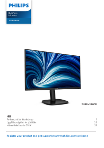 Használati útmutató Philips 24B2N3200D LED-es monitor