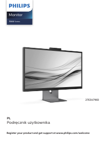 Instrukcja Philips 27E3U7903 Monitor LED