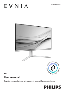 Bruksanvisning Philips 27M2N6501L Evnia LED skärm