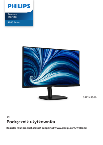Instrukcja Philips 32B2N3500 Monitor LED