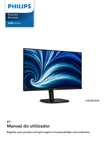 Manual Philips 32B2N3500 Monitor LED