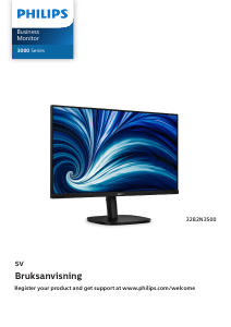 Bruksanvisning Philips 32B2N3500 LED skärm