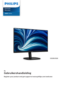 Handleiding Philips 32B2N3500 LED monitor
