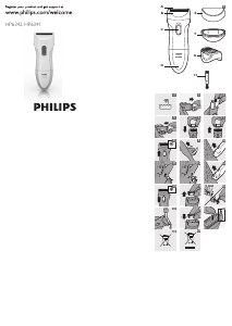 Mode d’emploi Philips HP6341 Ladyshave Rasoir électrique