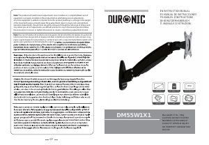 Прирачник Duronic DM55W1X1 Држач за екран