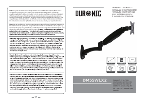 Használati útmutató Duronic DM55W1X2 Monitor tartó