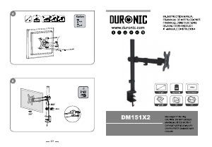 Rokasgrāmata Duronic DM151X2 Monitora stiprinājums