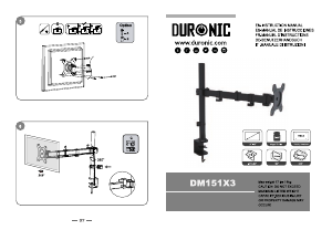 Mode d’emploi Duronic DM151X3 Monture de moniteur