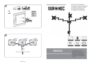 Brugsanvisning Duronic DM353 Skærmstativ