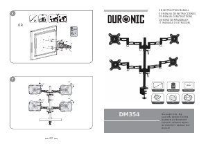 Manual Duronic DM354 Suporte de monitor