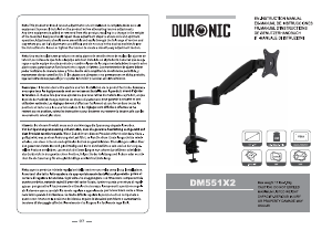 Brugsanvisning Duronic DM551X2 Skærmstativ