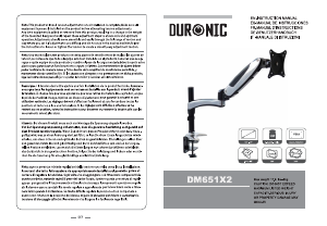 Manual de uso Duronic DM651X2 Soporte de monitor
