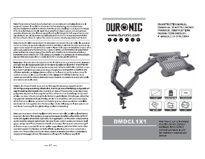 Manual Duronic DMDCL1X1 Suport pentru monitor