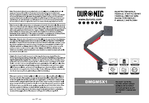Käyttöohje Duronic DMG51X2 Näyttöteline