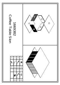 Manual Jotex SION Măsuţă de cafea