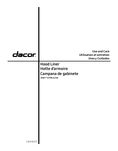 Manual de uso Dacor DHD30U790LS Campana extractora