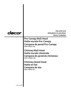 Manual de uso Dacor DHD30U990CS Campana extractora