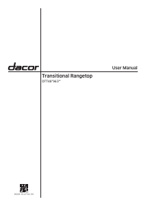 Bruksanvisning Dacor DTT48T963GS/DA Häll