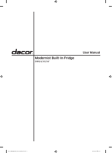 Mode d’emploi Dacor DRR30980LAP Réfrigérateur