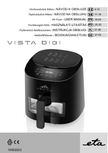 Bedienungsanleitung Eta Vista Digi 1168 90000 Fritteuse