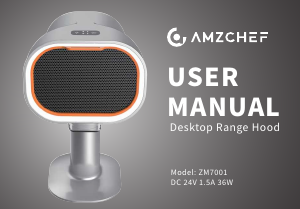 Manual Amzchef ZM7001 Cooker Hood