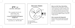 Handleiding Daniel Steiger Discovery Horloge