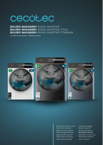 Kullanım kılavuzu Cecotec Bolero Wash&Dry 85900 Inverter Acero Çamaşır kurutma makinesi