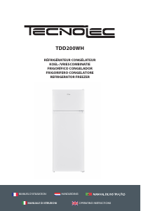 Manual Tecnolec TDD200WH Frigorífico combinado
