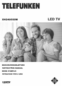 Manual Telefunken XH24O550M LED Television