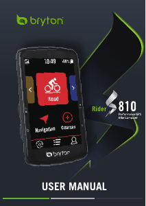 Manual Bryton Rider S810 Ciclo-computador