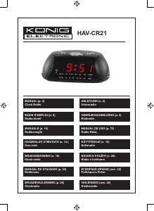 Käyttöohje König HAV-CR21 Radioherätyskello