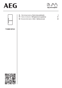 Mode d’emploi AEG TC7CS181AF Réfrigérateur combiné