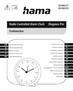 Bedienungsanleitung Hama 00186318 Elegance Pro Wecker
