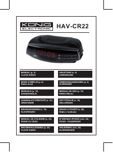 Käyttöohje König HAV-CR22 Radioherätyskello