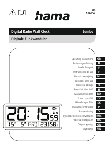 Bedienungsanleitung Hama 00186352 Jumbo Wecker