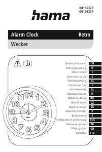 Bedienungsanleitung Hama 00186323 Retro Wecker
