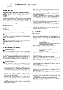 Bedienungsanleitung Waldwerk MW20 Mikrowelle
