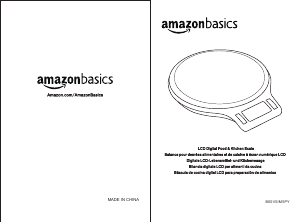 Bedienungsanleitung AmazonBasics B00V5IM5PY Küchenwaage