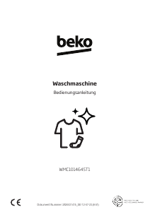 Bedienungsanleitung BEKO WMC101464ST1 Waschmaschine