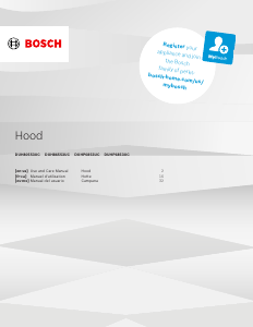 Mode d’emploi Bosch DUH80553UC Hotte aspirante